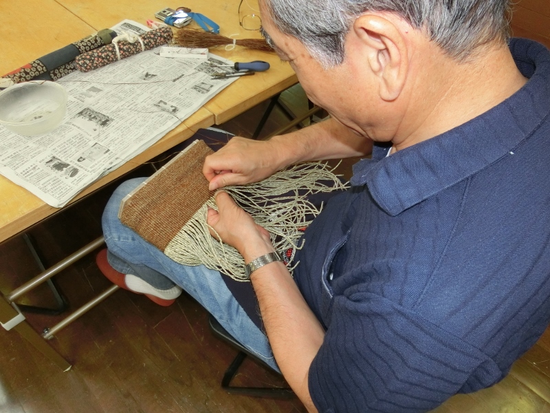 奥会津　三島町　編み組細工　ヒロロ　教室　体験　男性